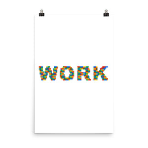 Work Lego Poster