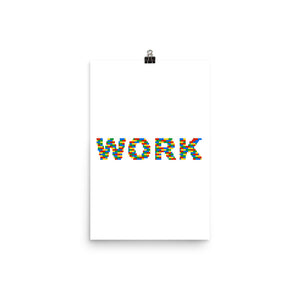 Work Lego Poster