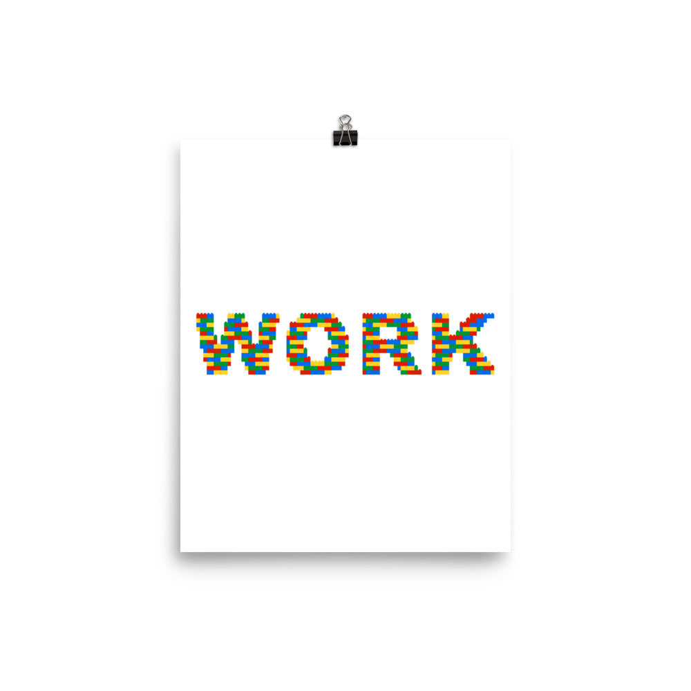 Work Lego Poster
