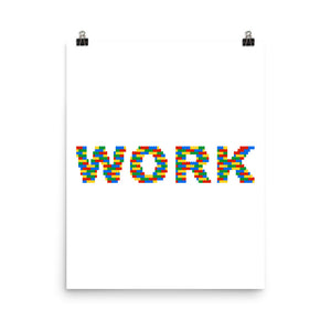 Work Lego Poster